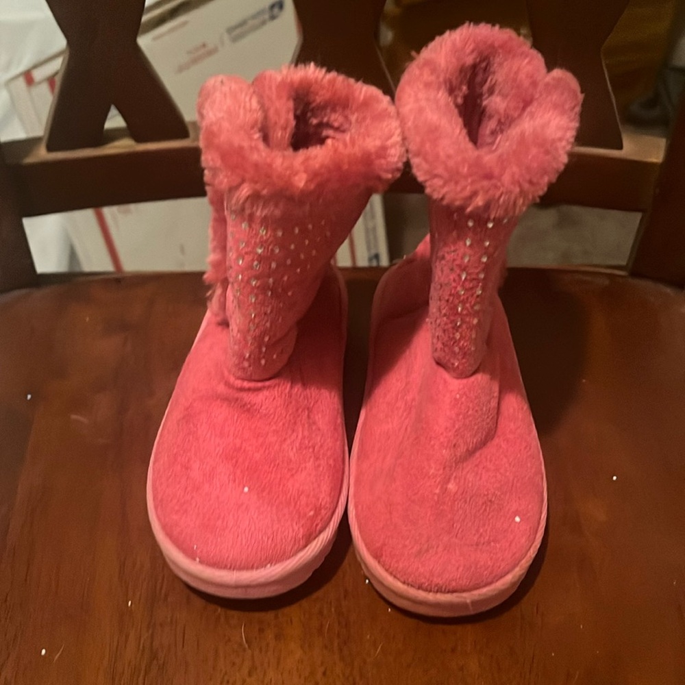 Pink boot size 6 toddler girls